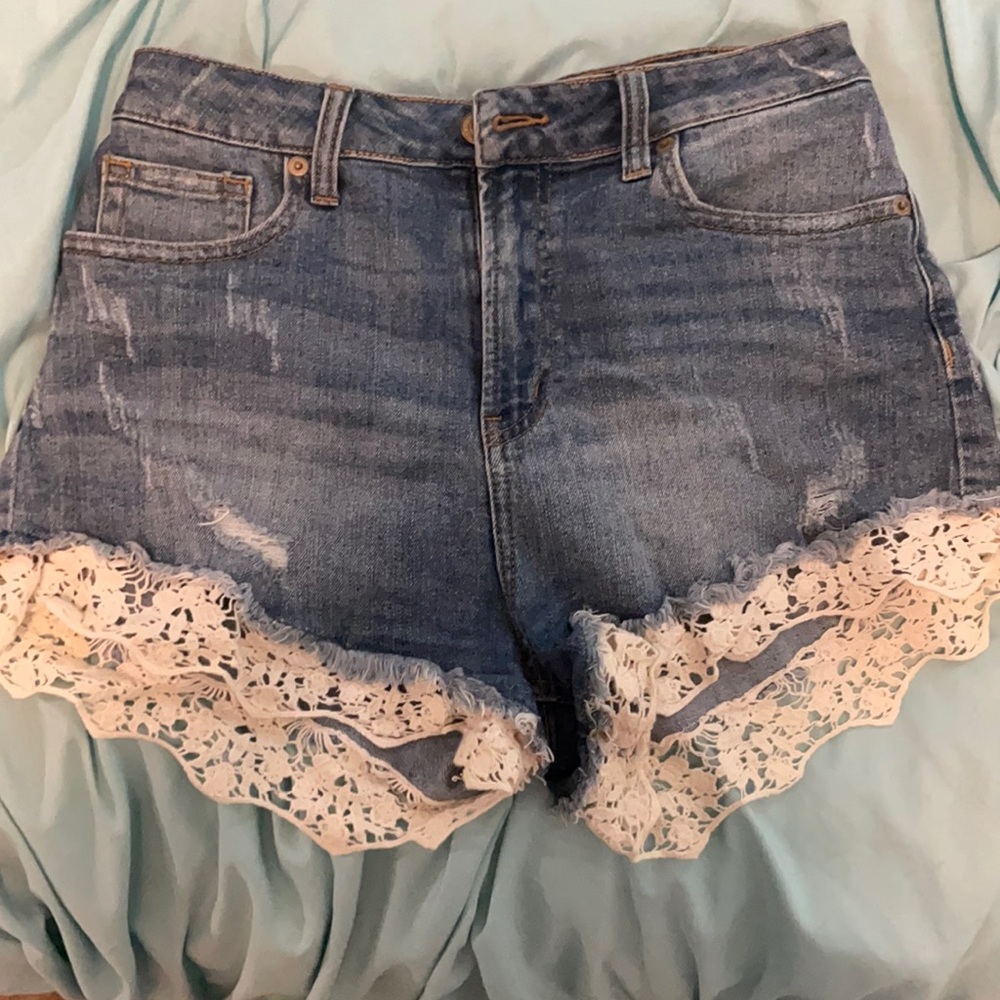 Denim shorts